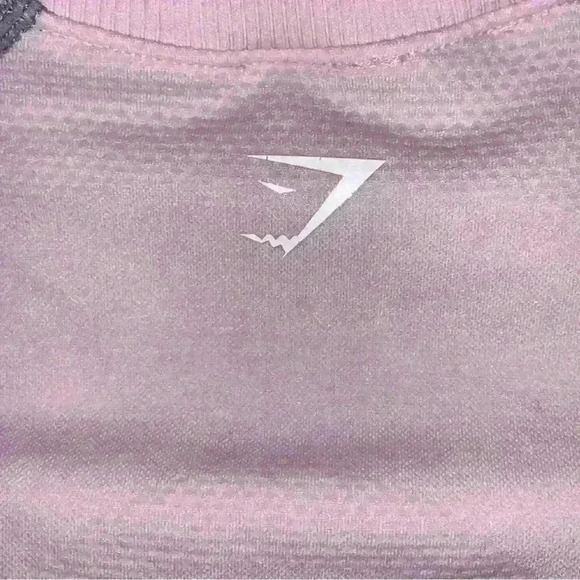 The Gymshark Ombre Seamless Long Sleeve Purple  Gray Top size S - Picture 5 of 7